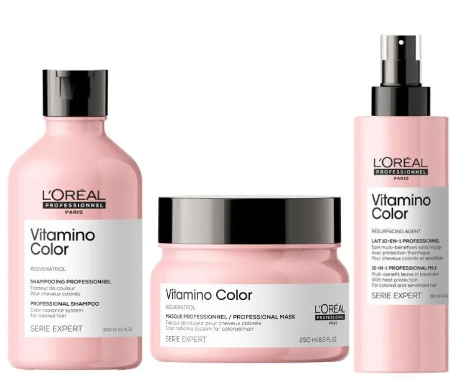 SERIE EXPERT VITAMINO COLOR SHAMPOO 300 ML. + MASCHERA 250 ML. + SPRAY 10 IN 1 190 ML