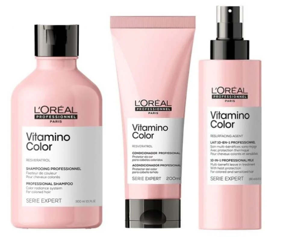 SERIE EXPERT VITAMINO COLOR SHAMPOO + VITAMINO COLOR CONDITIONER + VITAMINO COLOR SPRAY 10 IN 1