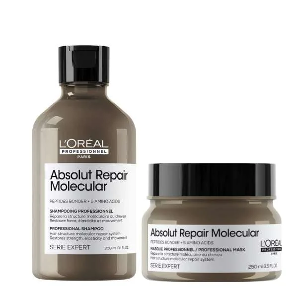 SERIE EXPERT ABSOLUT REPAIR MOLECULAR SHAMPOO 300 ML + MOLECULAR MASCHERA 250 ML