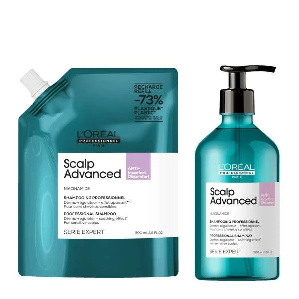 SERIE EXPERT SCALP ADVANCED REFILL SHAMPOO CUTE GRASSA 500 ML. + REFILL