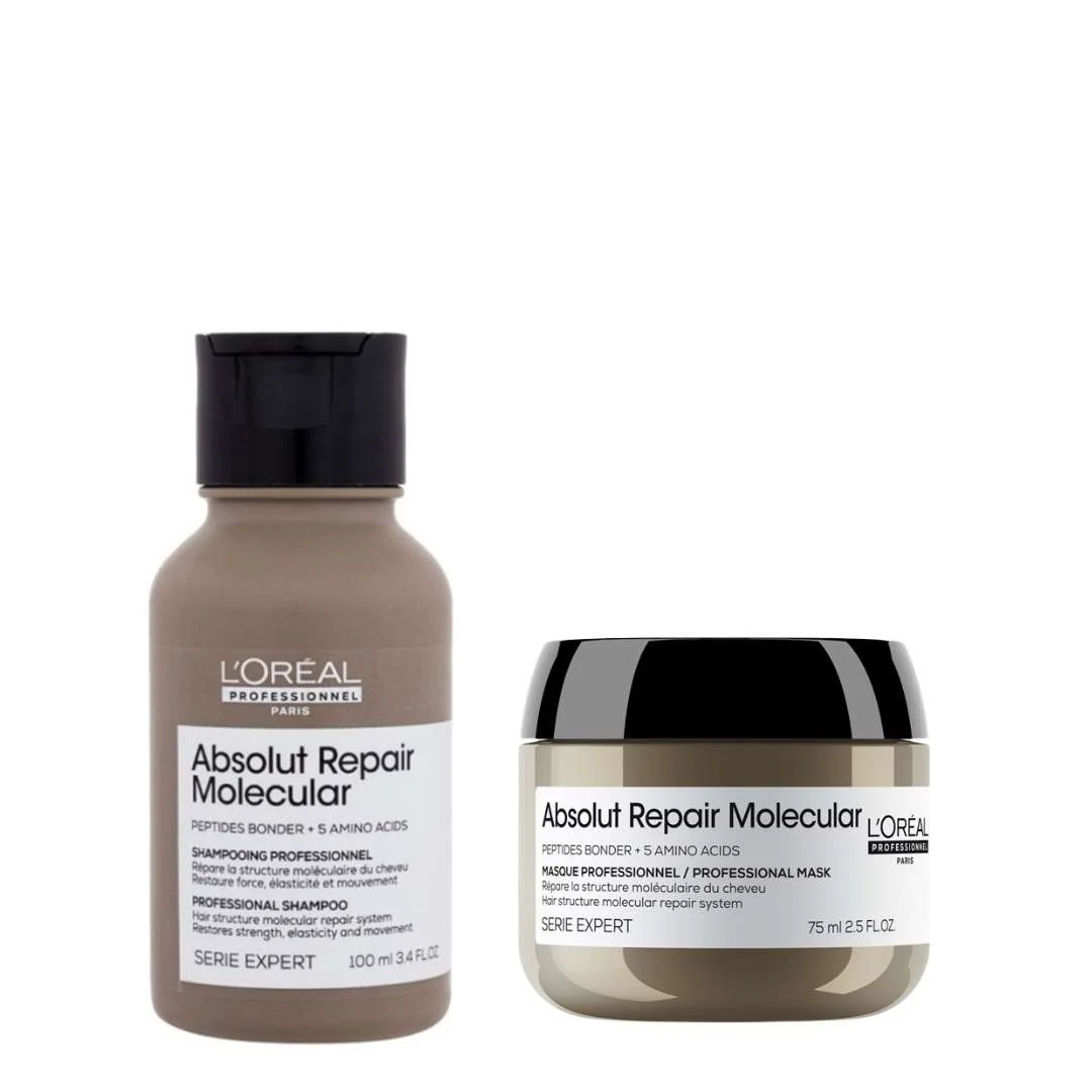 SERIE EXPERT ABSOLUT REPAIR MOLECULAR SHAMPOO 100ML + MOLECULAR MASCHERA 75 ML