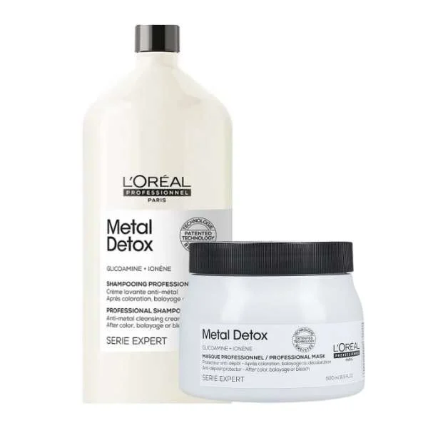 SERIE EXPERT METAL DETOX SHAMPOO CHELANTE 1500 ML. + METAL DETOX MASCHERA 500ML