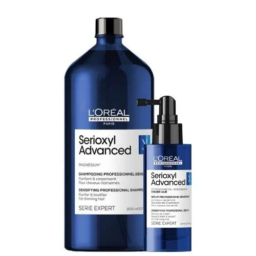 TRATTAMENTO DENSIFICANTE PROFESSIONALE SERYOXIL – SHAMPOO 1500ML + SIERO CAPELLI PIU’ FOLTI