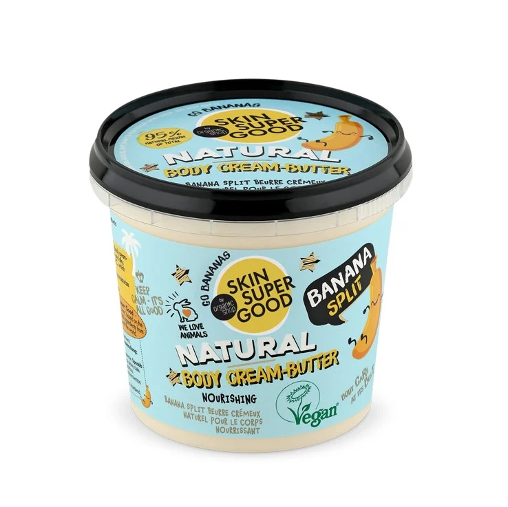 ORGANIC SHOP Skin Super Good – Banana Split Cream Natural Body Cream Butter