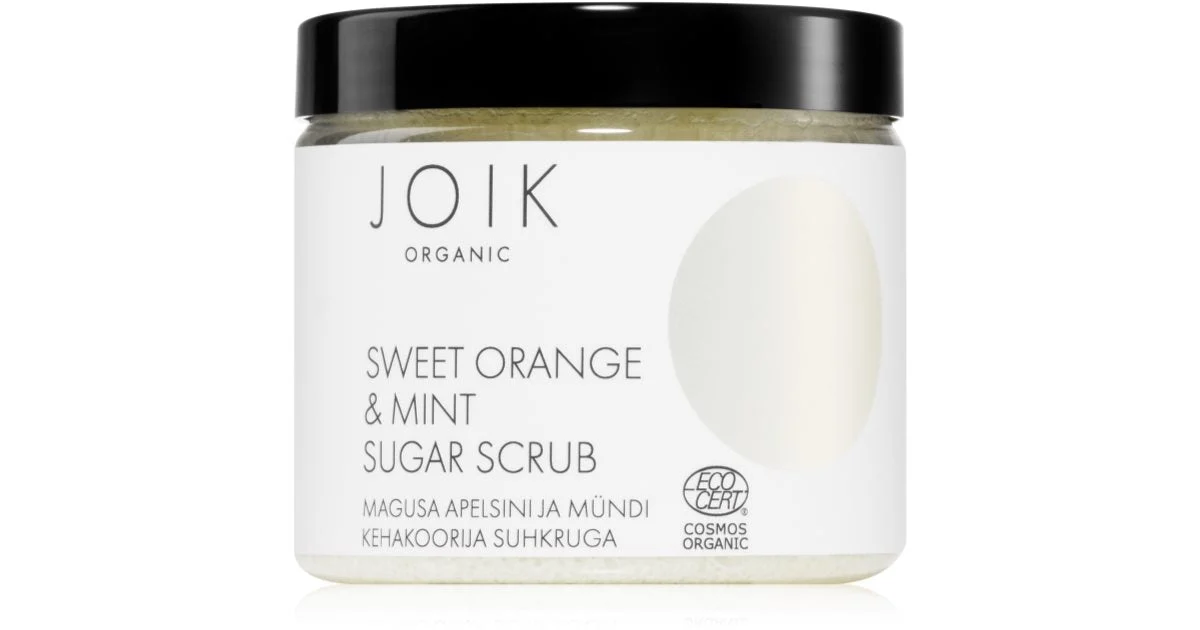 Joik Organic Arancia Dolce E Menta Scrub Corpo Allo Zucchero 210 G