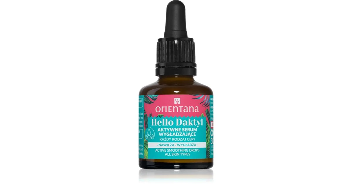 Orientana Hello Daktyl siero lisciante per viso, collo e décolleté 30 ml
