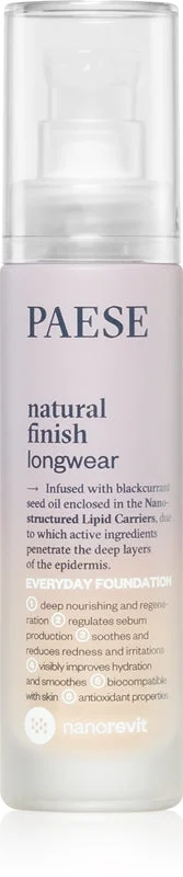Paese Nanorevit fondotinta lunga tenuta effetto nutriente colore 03 sabbia 30 ml