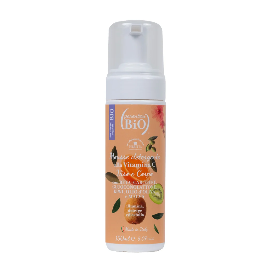PARENTESI BIO Vitamina C – Mousse Detergente Viso e Corpo