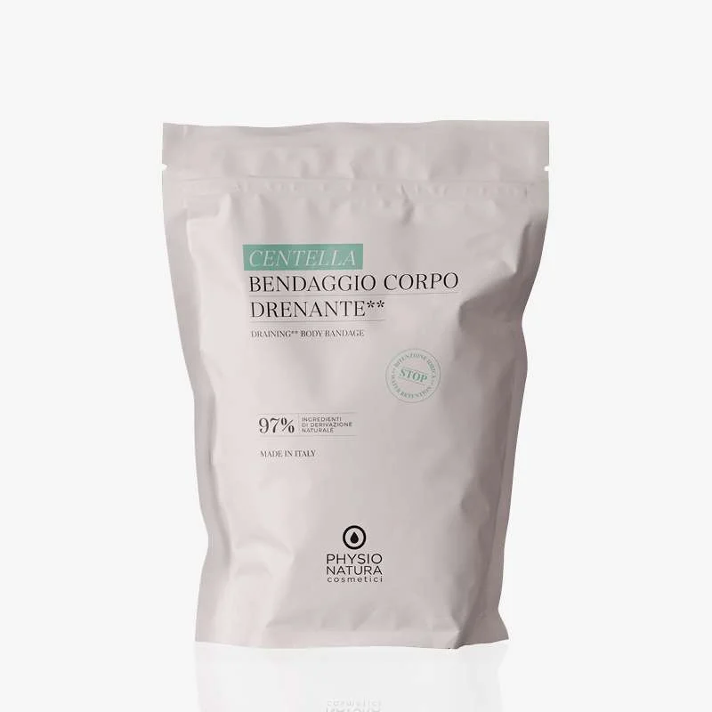 PHYSIO NATURA PRO & HOME – BENDAGGIO CORPO DRENANTE – CENTELLA – 2 PZ. 6 MT x 15 CM.
