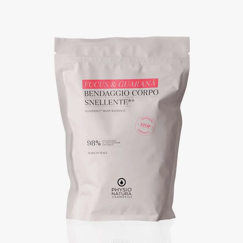 PHYSIO NATURA PRO & HOME – BENDAGGIO CORPO SNELLENTE – FUCUS & GUARANA’ – 2 PZ. 6 MT x 15 CM.