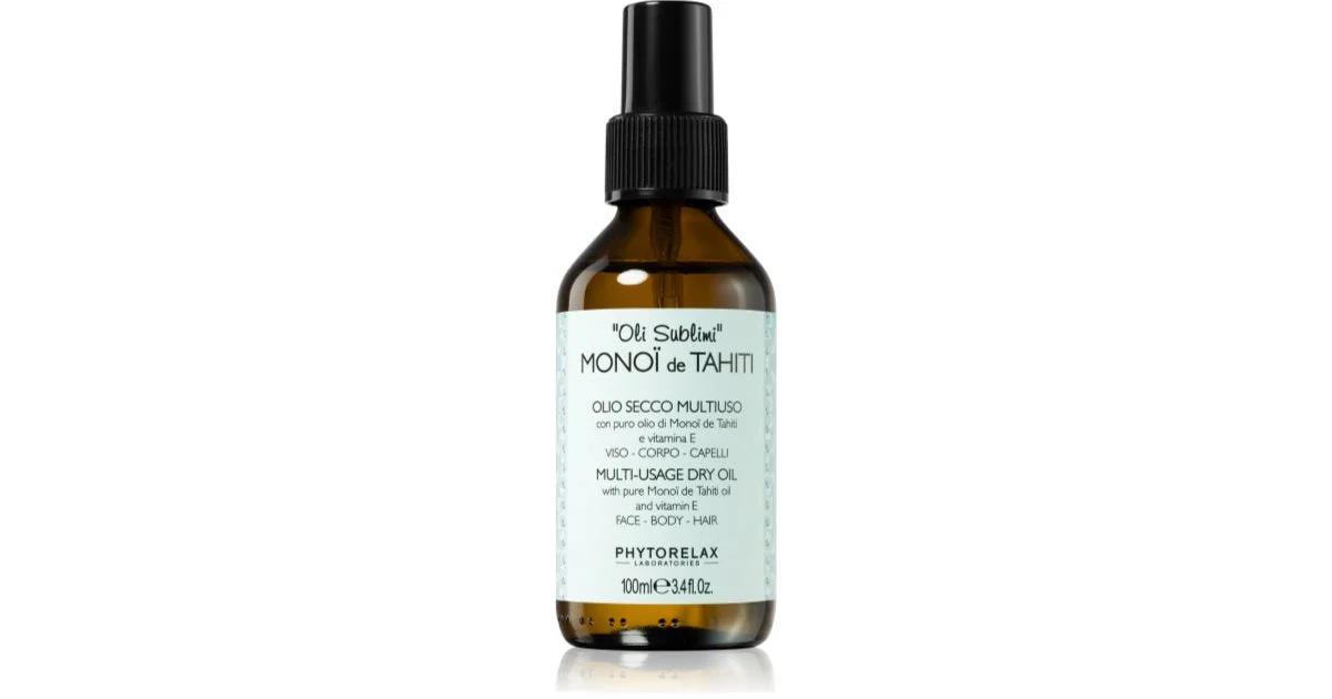 Phytorelax Laboratories Sublime Monoi de Tahiti olio secco multifunzione 100 ml