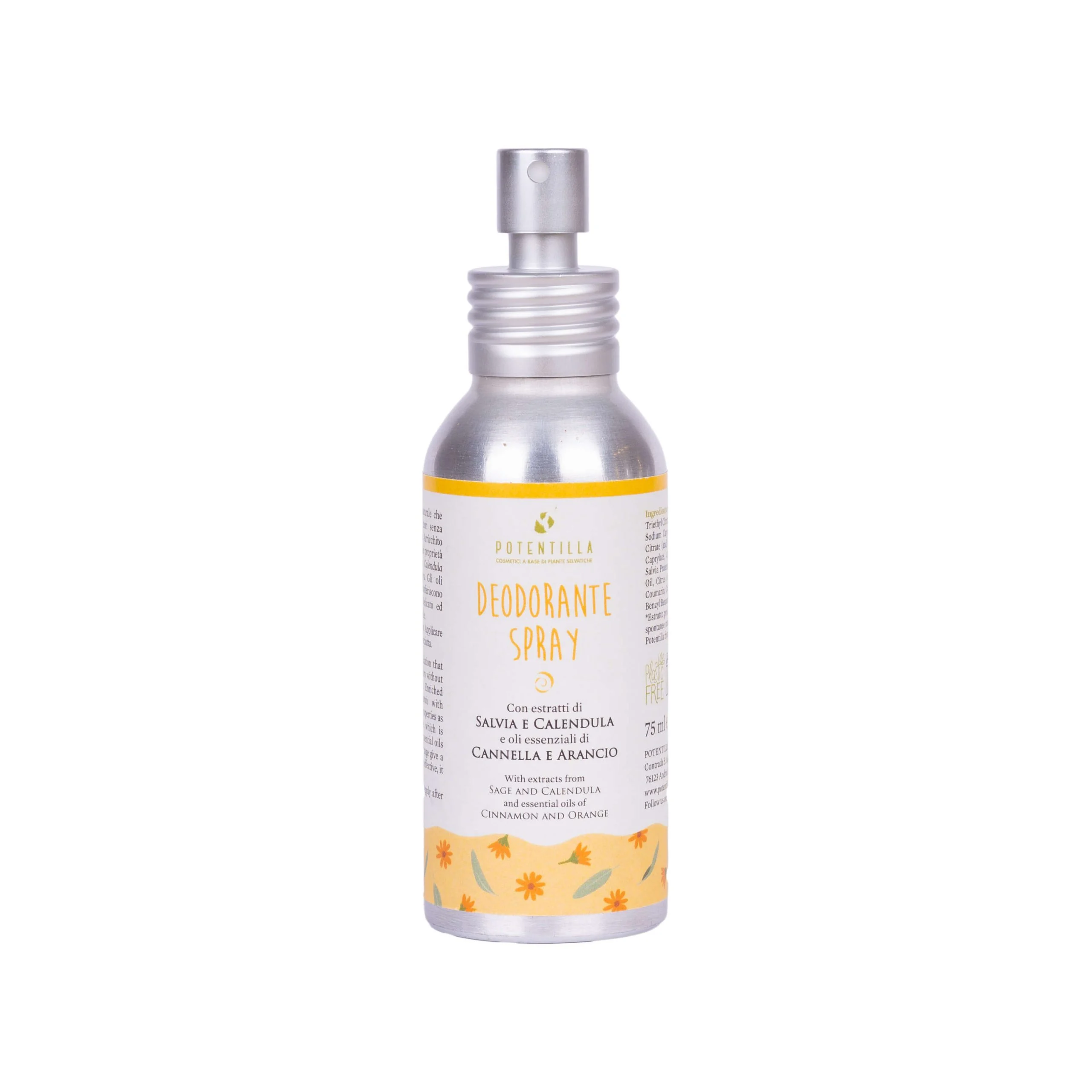 POTENTILLA Deodorante Spray – Salvia e Calendula