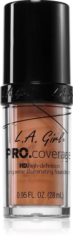 L.A. Girl Cosmetics PRO. Coverage fondotinta liquido illuminante colore Soft Honey 28 ml