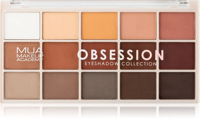 MUA Makeup Academy Professional 15 tonalità Palette di ombretti colore Obsession 12 g