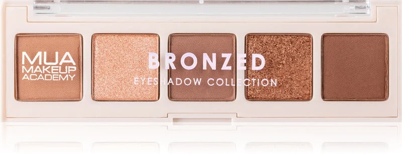 MUA Makeup Academy Professional 5 tonalità Palette di ombretti colore Bronzed 3,8 g