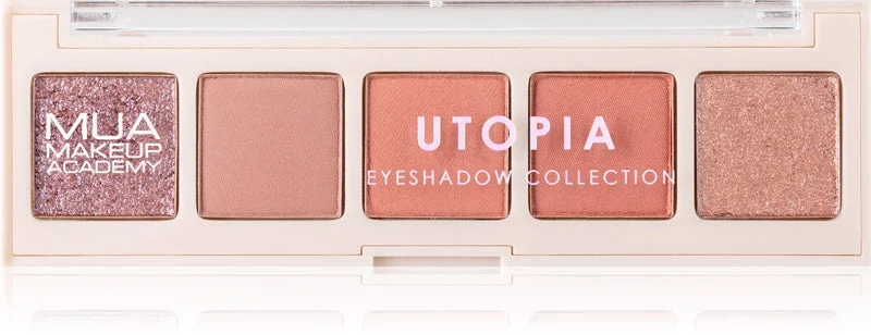 MUA Makeup Academy Professional 5 tonalità Palette di ombretti colore Utopia 3,8 g