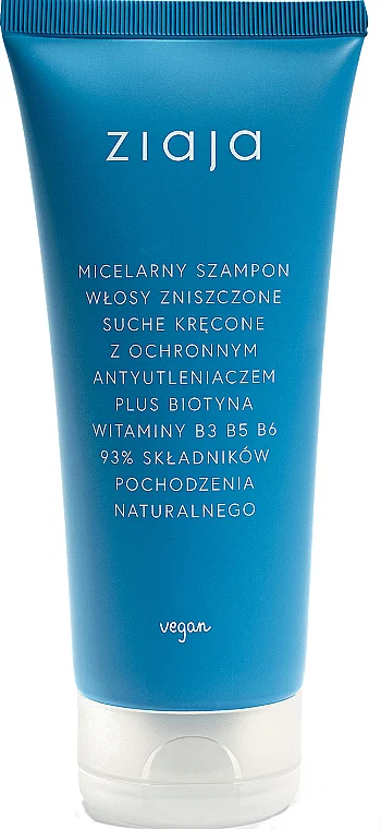 Shampoo micellare per capelli danneggiati, secchi e ricci