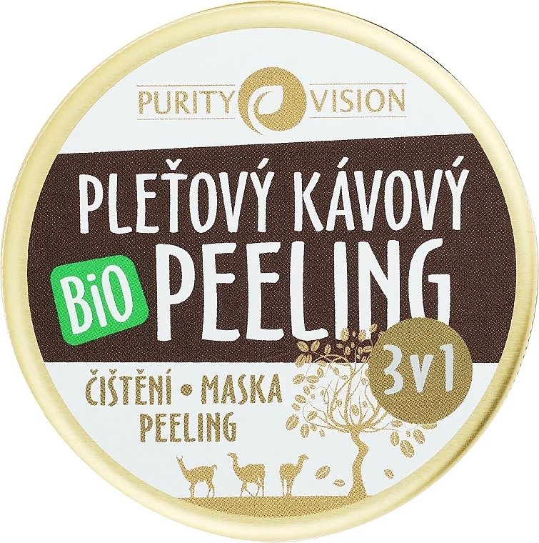 Peeling viso al caffè 3 in 1