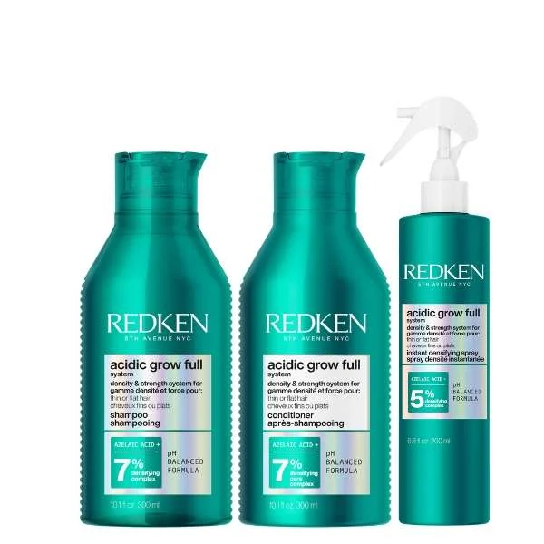 REDKEN ACIDIC GROW FULL SYSTEM SHAMPOO 300 ML +  CONDITIONER 300 ML + SPRAY 200 ML