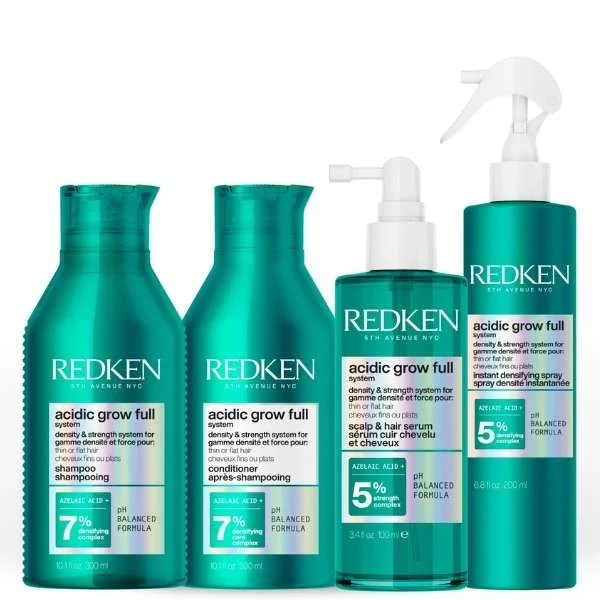 REDKEN ACIDIC GROW FULL SYSTEM SHAMPOO 300 ML + CONDITIONER 300 ML + SPRAY 200 ML + SERUM 100ML