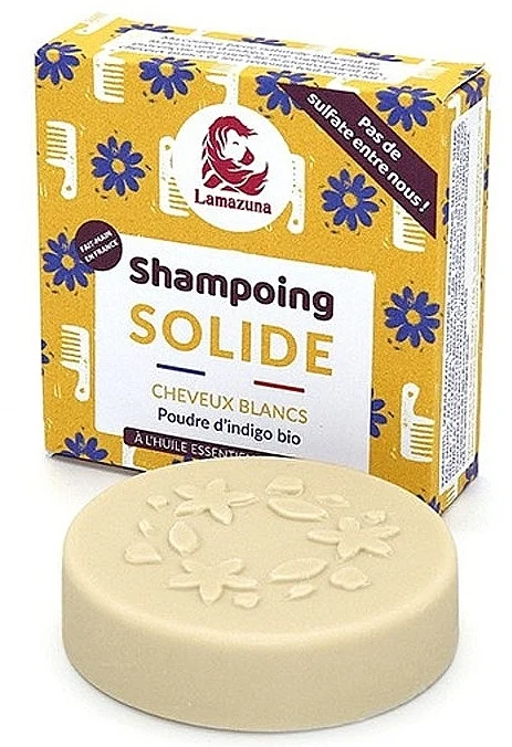 Shampoo solido con estratti di camomilla e indaco