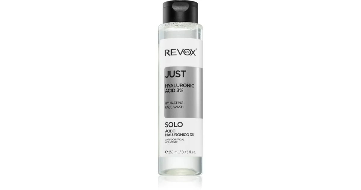 Revox B77 Just Acido ialuronico 3% gel detergente idratante per il viso 250 ml