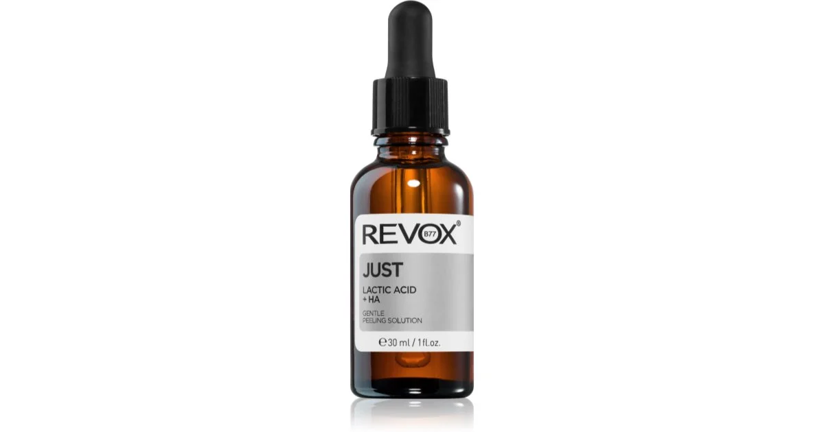 Revox B77 Just Acido lattivo + HA siero esfoliante levigante per viso e collo 30 ml