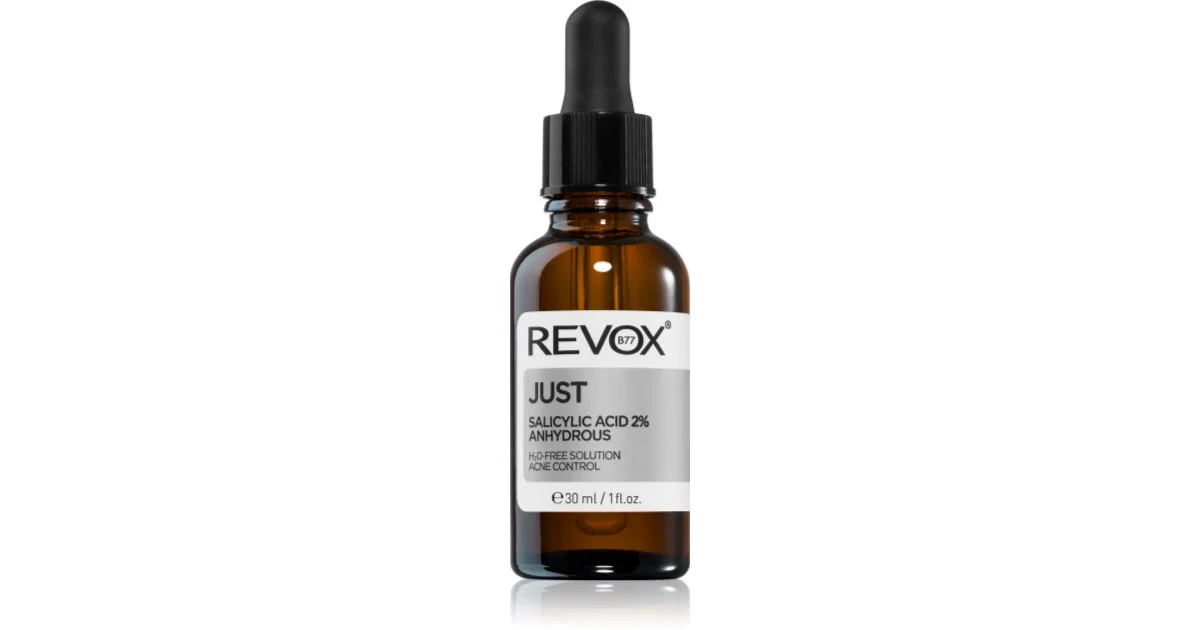 Revox B77 Just Acido salicilico 2% Anhydrous siero peeling esfoliante per il viso 30 ml