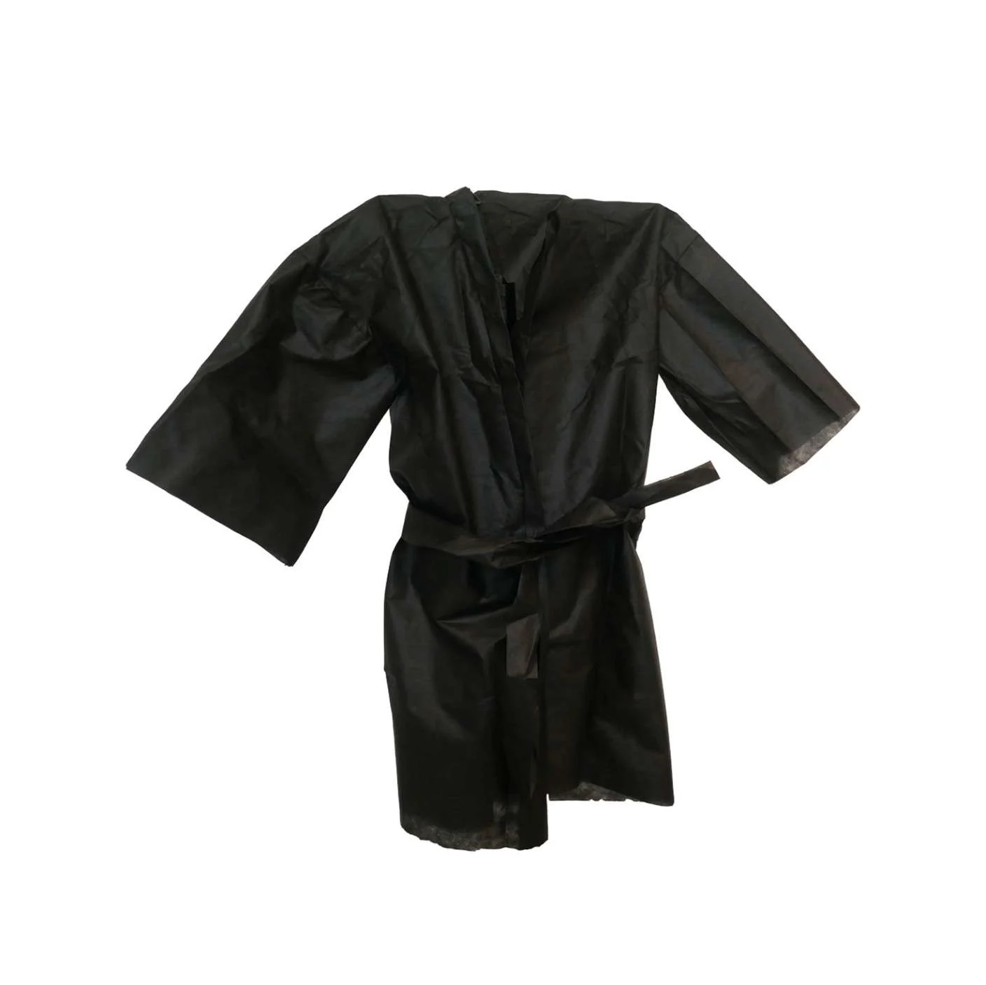 KIMONO NERO IN TNT 100 PZ. CONFEZIONATO SINGOLARMENTE