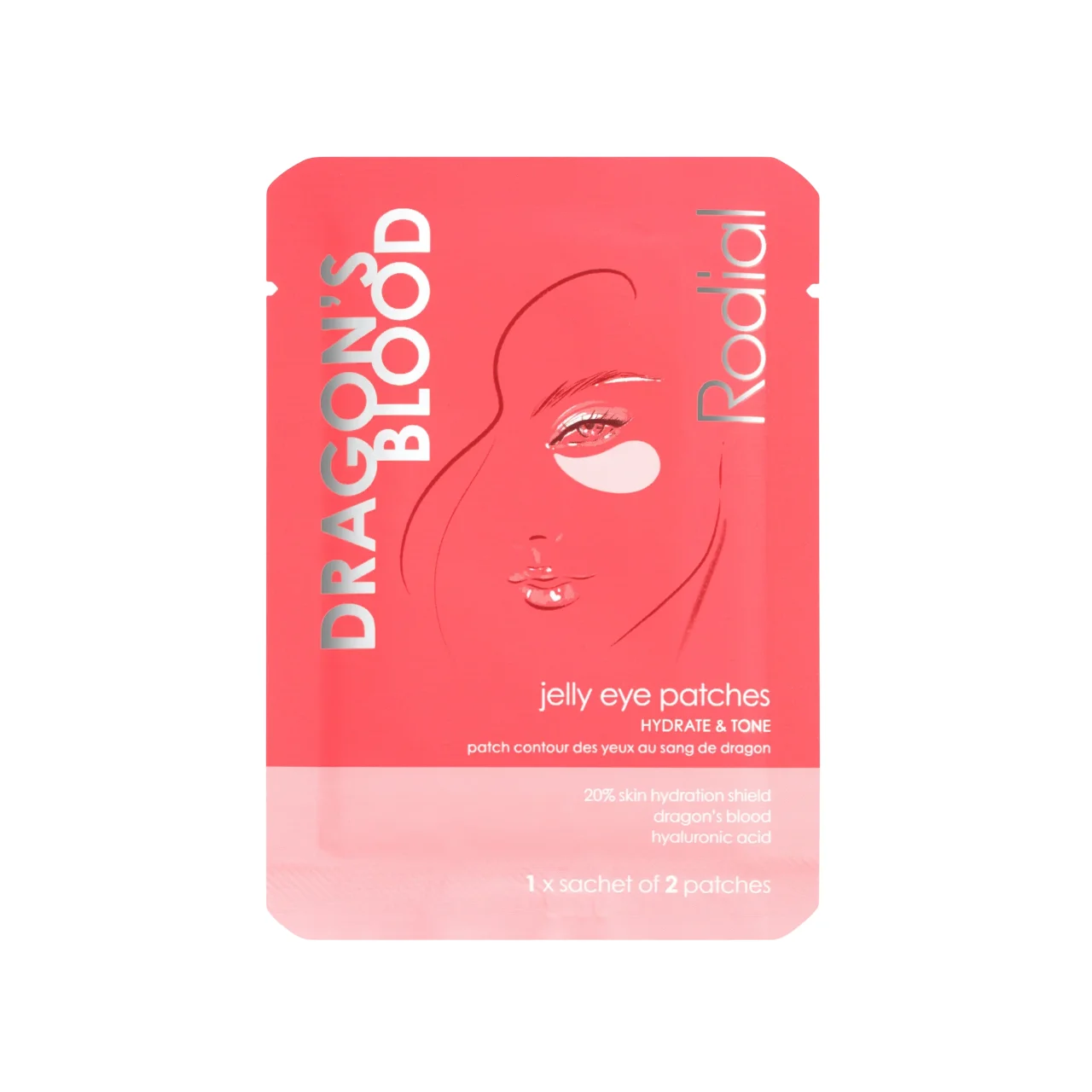 Rodial, Dragon's Blood, idratante, patch per gli occhi, 3 g