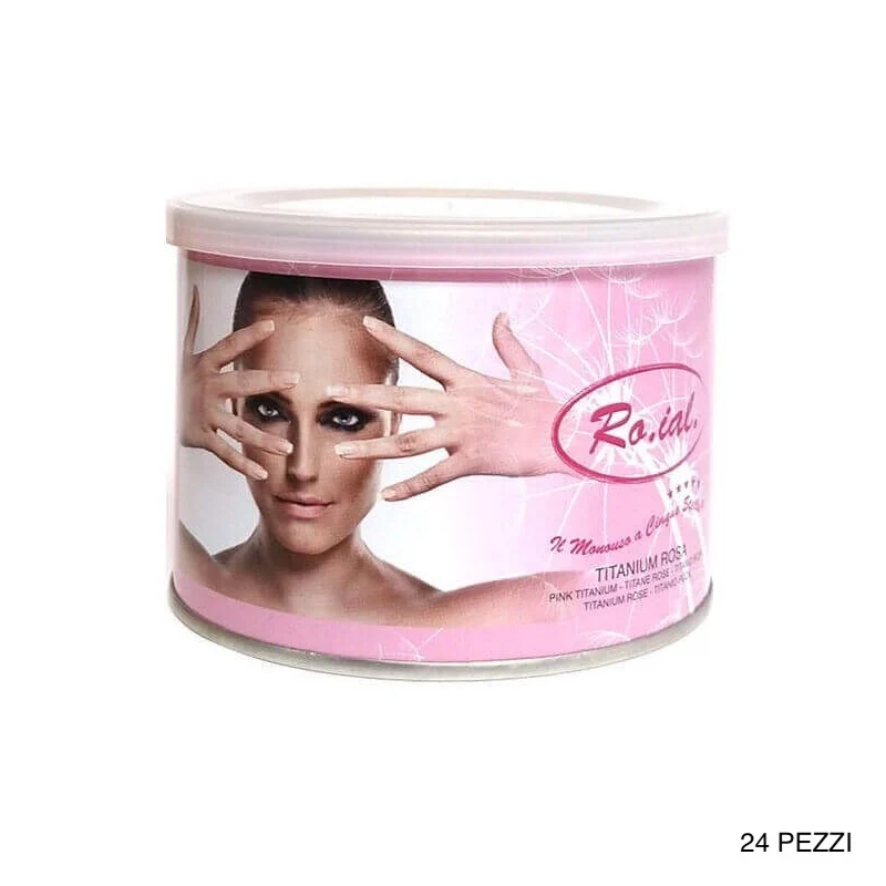 ROIAL CERA DEPILATORIA TITANIO 400ML CONFEZIONE 24PZ