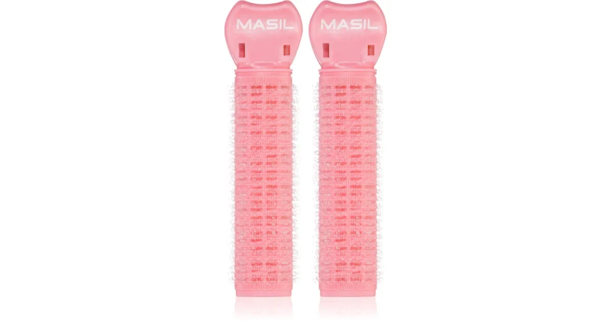MASIL Roller Pins Peach Girl bigodini velcro per il volume a partire dalle radici 2 pezzi