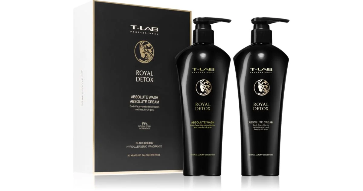 T-LAB Professional Royal Detox Body confezione regalo per capelli e corpo 2 ml