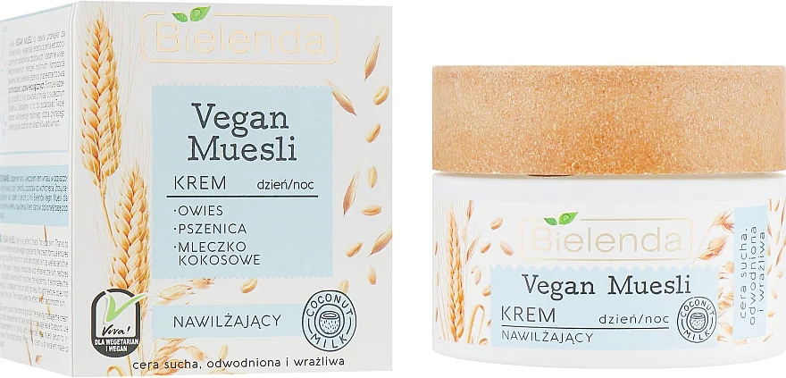 Crema viso idratante "Avena, grano, latte di cocco"