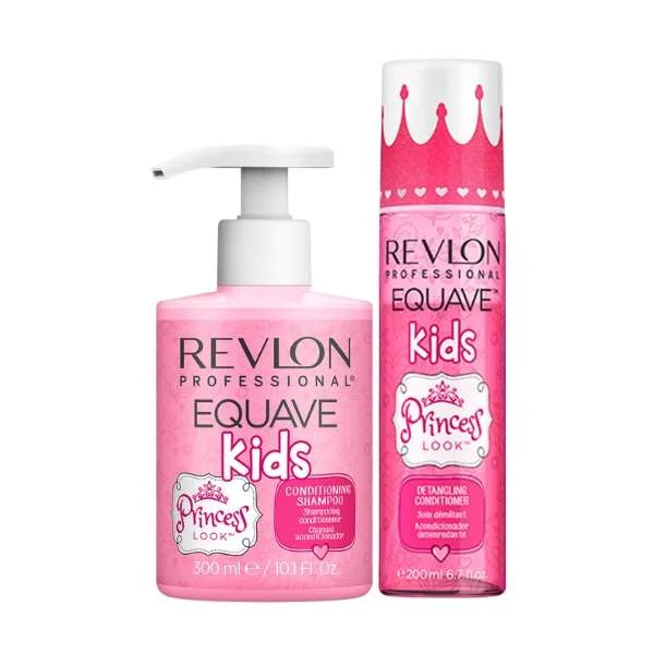 EQUAVE KIDS CONDITIONING SHAMPOO PRINCESS 300 ML. + PRINCESS DETANGLING CONDITIONER 200 ML