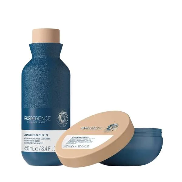 EKSPERIENCE CONSCIOUS CURLS CLEANSER 250 ML + CONSCIOUS CURLS HAIR MASK 200 ML