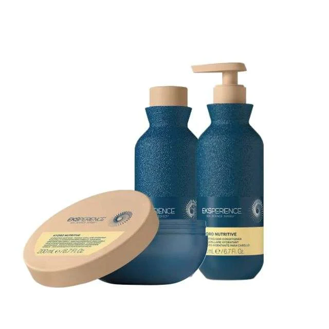 EKSPERIENCE HYDRO-NUTRITIVE CLEANSER 250 ML. + CONDITIONER 200 ML. + MASCHERA 200 ML.