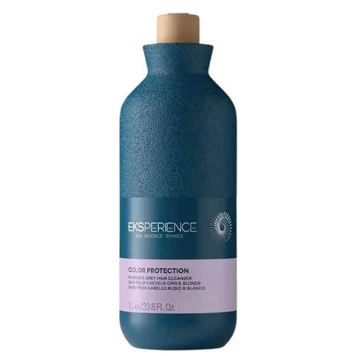 EKSPERIENCE COLOR PROTECTION BLONDE & GREY CLEANSER – BAGNO PER CAPELLI BIONDI E GRIGI 1000 ML