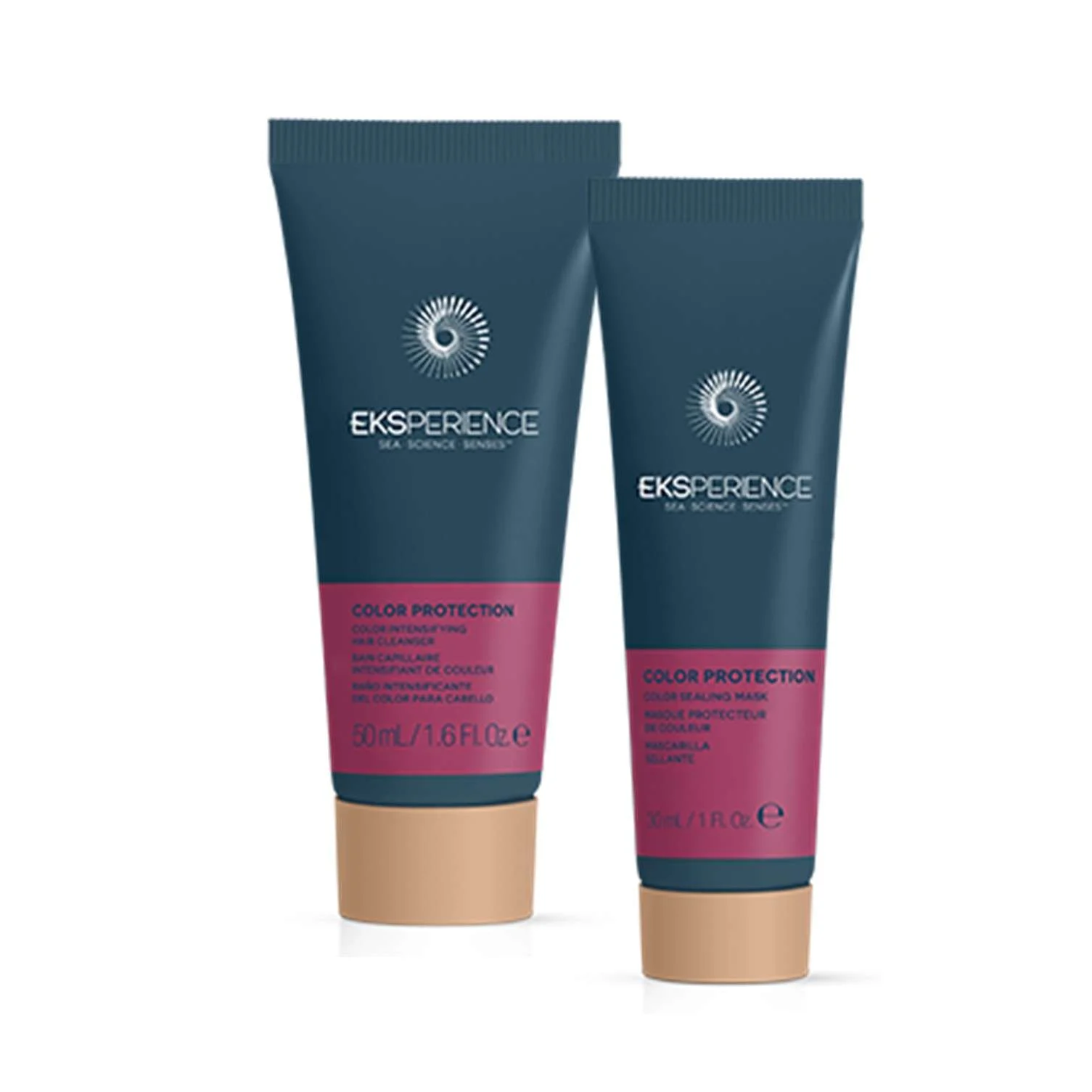 EKSPERIENCE COLOR PROTECTION TRAVEL KIT CLEANSER + MASK