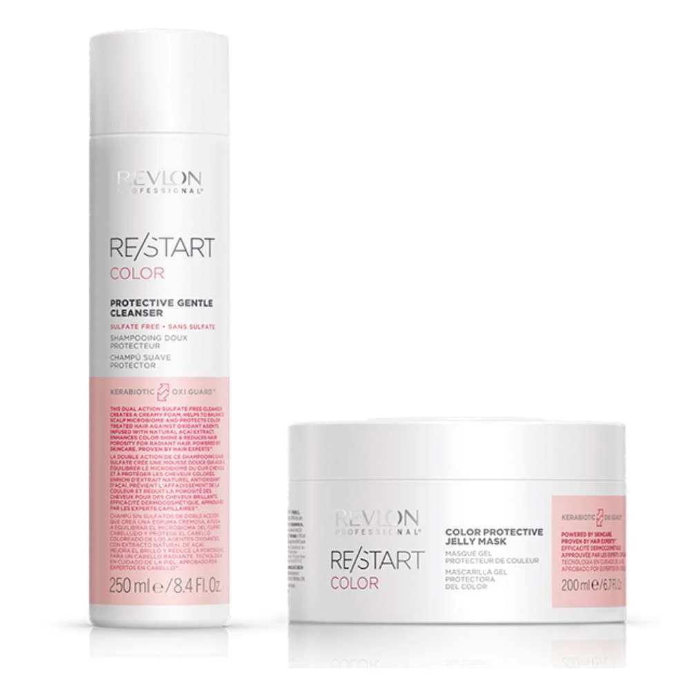 RESTART COLOR PROTECTIVE GENTLE CLEANSER SULFATE FREE 250 ML. + JELLY MASK 200 ML.