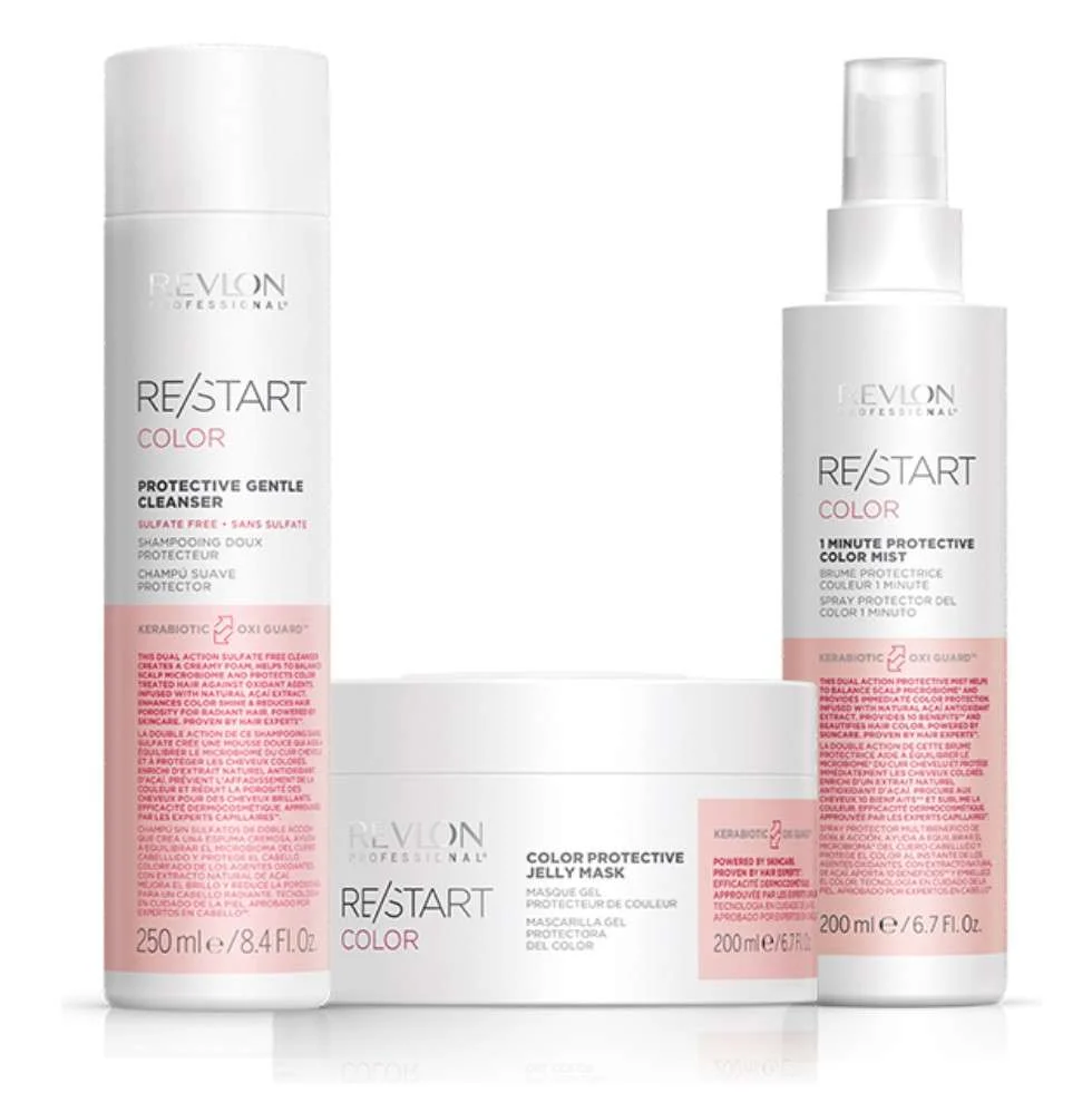 RESTART COLOR PROTECTIVE GENTLE CLEANSER SULFATE FREE 250 ML. + JELLY MASK 200 ML. + 10 IN 1 200 ML.