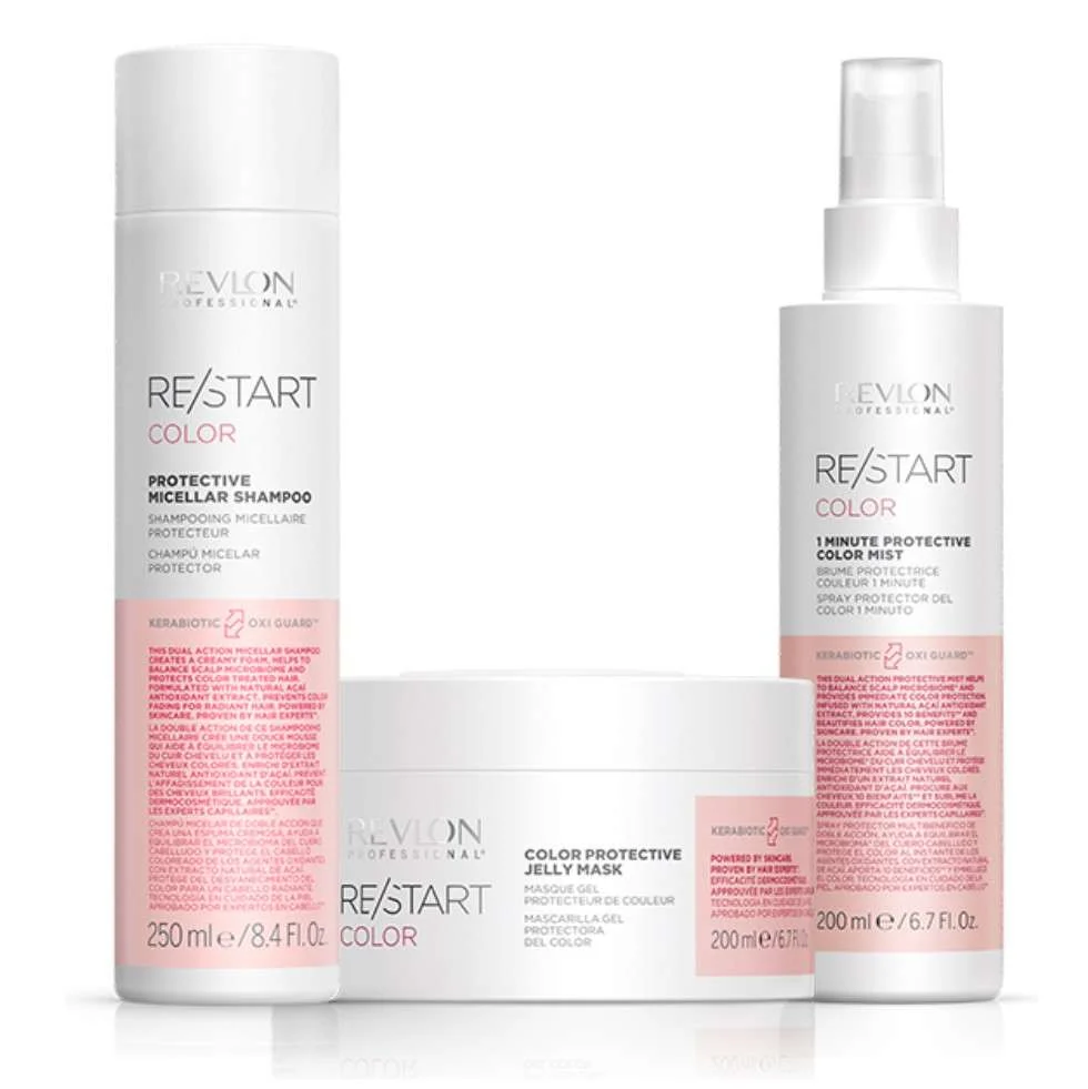 RESTART COLOR PROTECTIVE MICELLAR SHAMPOO 250 ML. + JELLY MASK 200 ML. + 10 IN 1 200 ML.