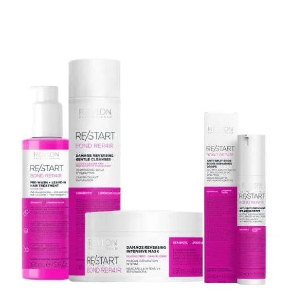 RESTART BOND REPAIR KIT- PRE-SHAMPOO + SHAMPOO + MASCHERA + DROPS