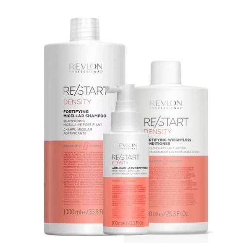 RESTART DENSITY ROUTINE COMPLETA ANTICADUTA – SHAMPOO 1000ML + CONDITIONER + SPRAY DIRETTO