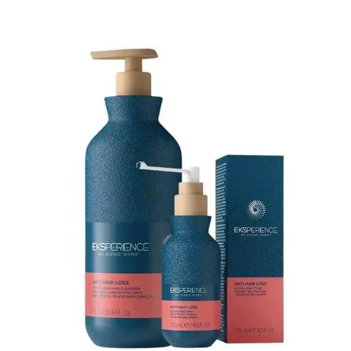 EKSPERIENCE TRATTAMENTO INTENSIVO ANTICADUTA – SHAMPOO 1000ML + TONICO 125ML PER CADUTA PERSISTENTE