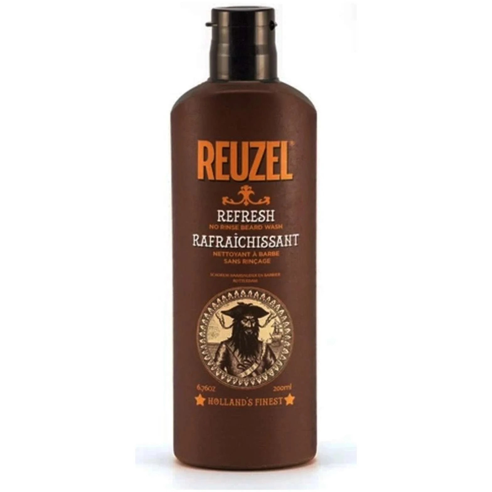REUZEL REFRESH NO RINSE BEARD WASH 200 ML.