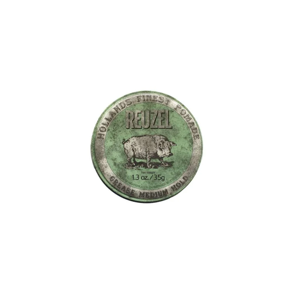 REUZEL GREEN POMADE GREASE MEDIUM HOLD 35 GR.