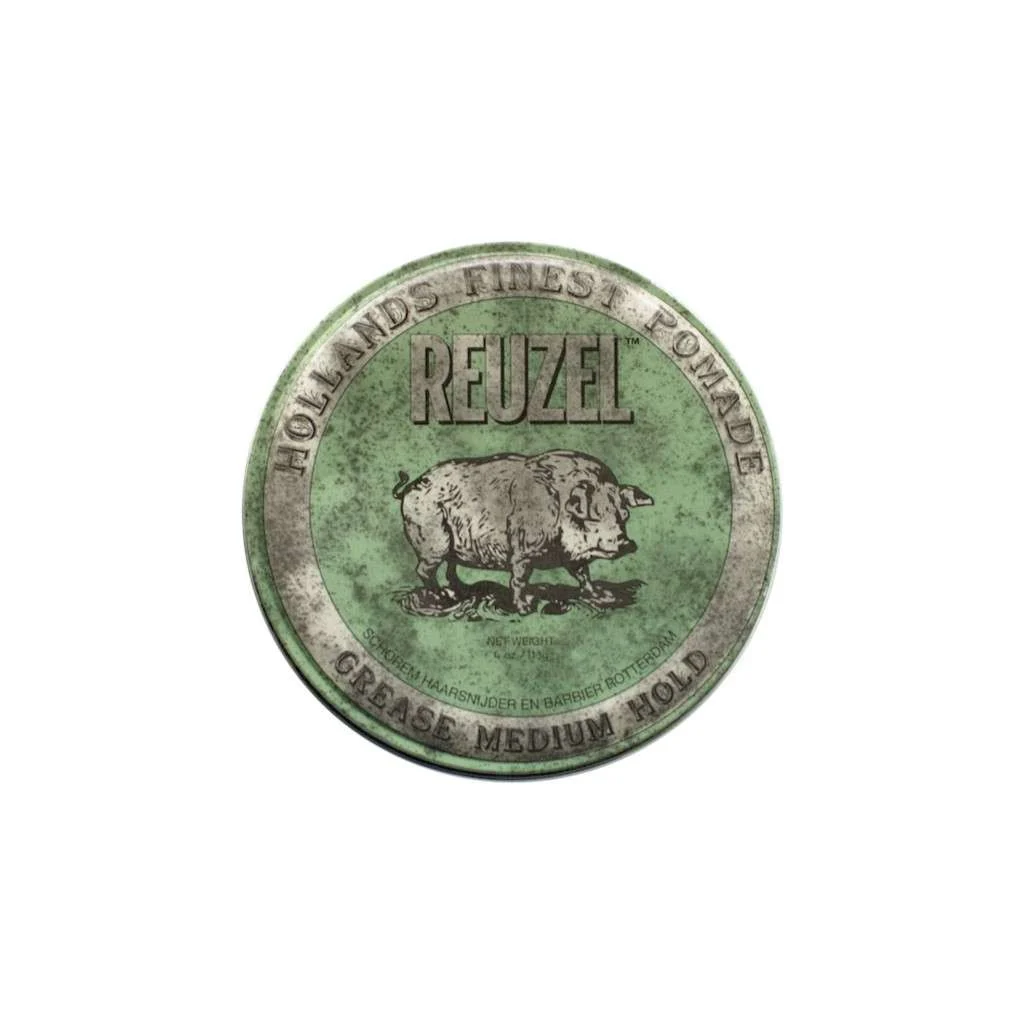 REUZEL GREEN POMADE GREASE MEDIUM HOLD 113 GR.
