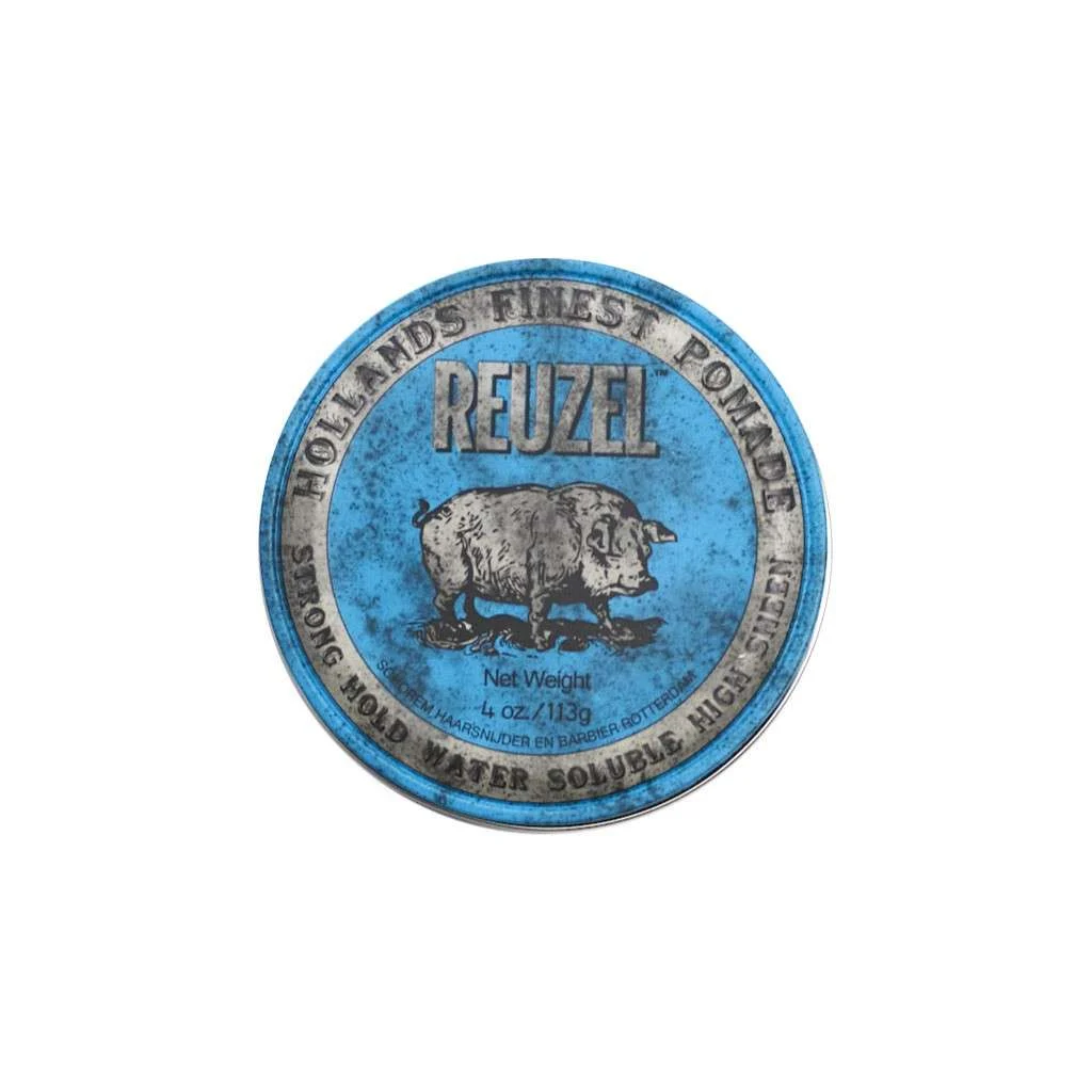 REUZEL BLUE POMADE WATER SOLUBLE STRONG HOLD HIGH SHEEN 113 GR.