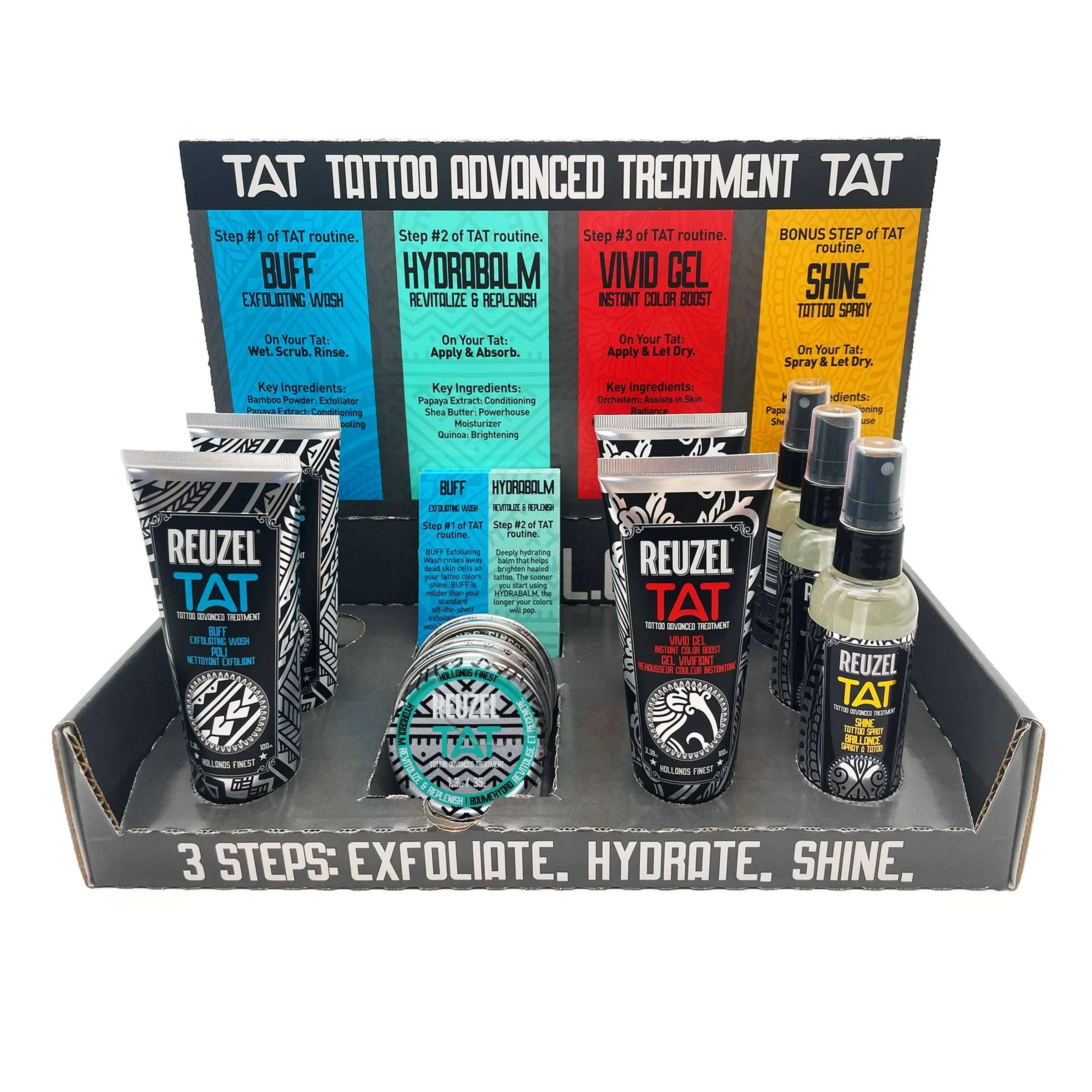 REUZEL TATTOO ADVANCED TREATMENT EXPO COMPLETO – 3 PZ. PER TIPO